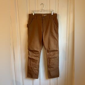 Carhartt Men’s Straight Fit Tan Utility Work Pants 34x32